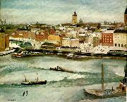 Eric Hallstrom gamla stan oil painting picture wholesale